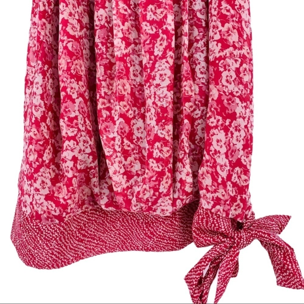 APT 9 Pink Chiffon Off The Shoulder Floral Top - Picture 3 of 8